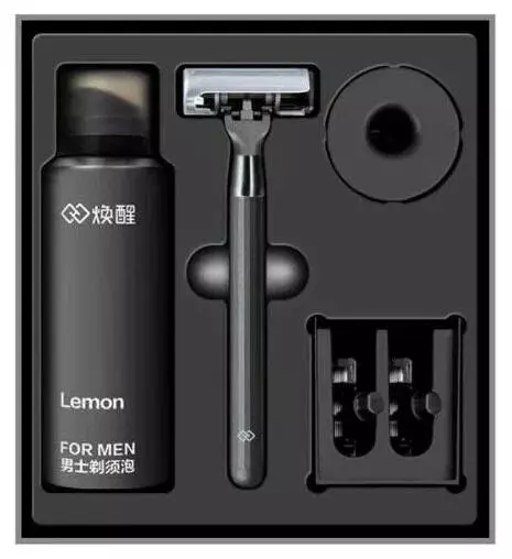 Набор для бритья Xiaomi Mijia Lemon Razor H300-6 (3 кассеты + пена) Black (Черный) Набор для бритья Xiaomi Mijia Lemon Razor H300-6 (3 кассеты + пена) Black (Черный)