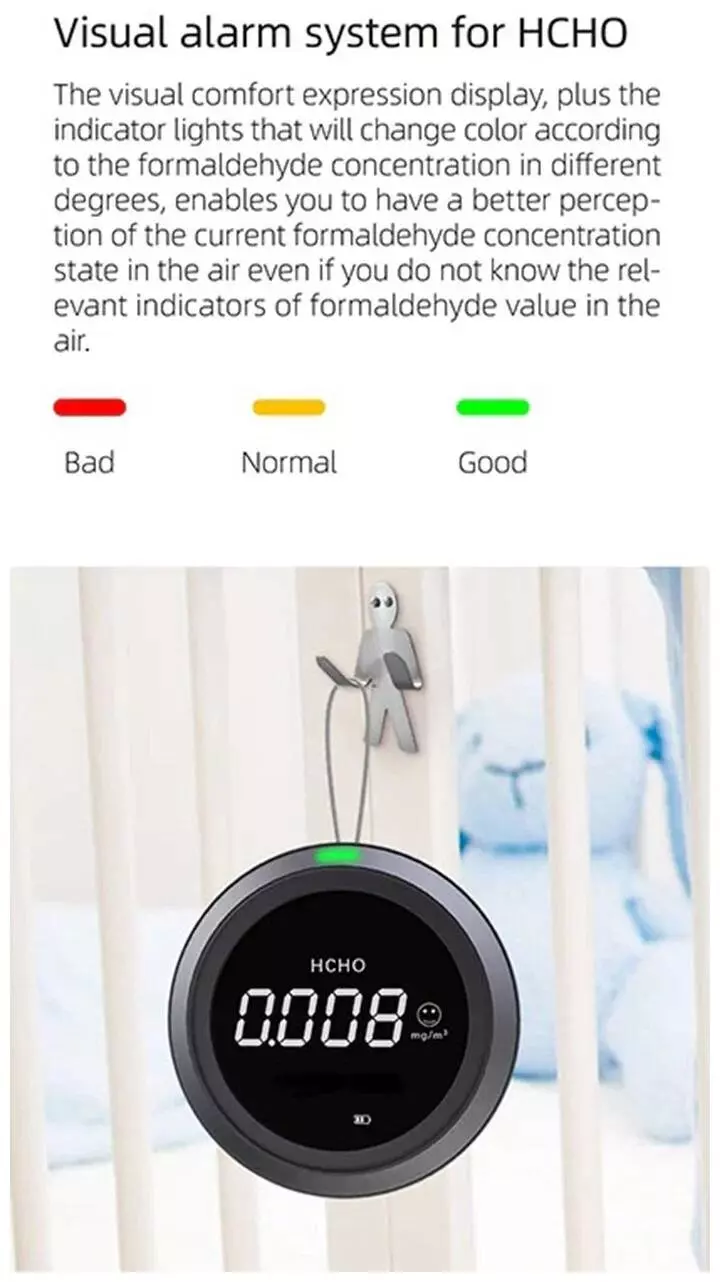 Анализатор качества воздуха Xiaomi Air Quality Monitor PTH-1 Pollution Formaldehyde Sensor Black (Черный) Анализатор качества воздуха Xiaomi Air Quality Monitor PTH-1 Pollution Formaldehyde Sensor Black (Черный)