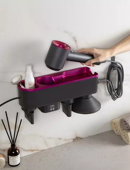 Сушилка-держатель для фена Dyson Pink (Розовый)