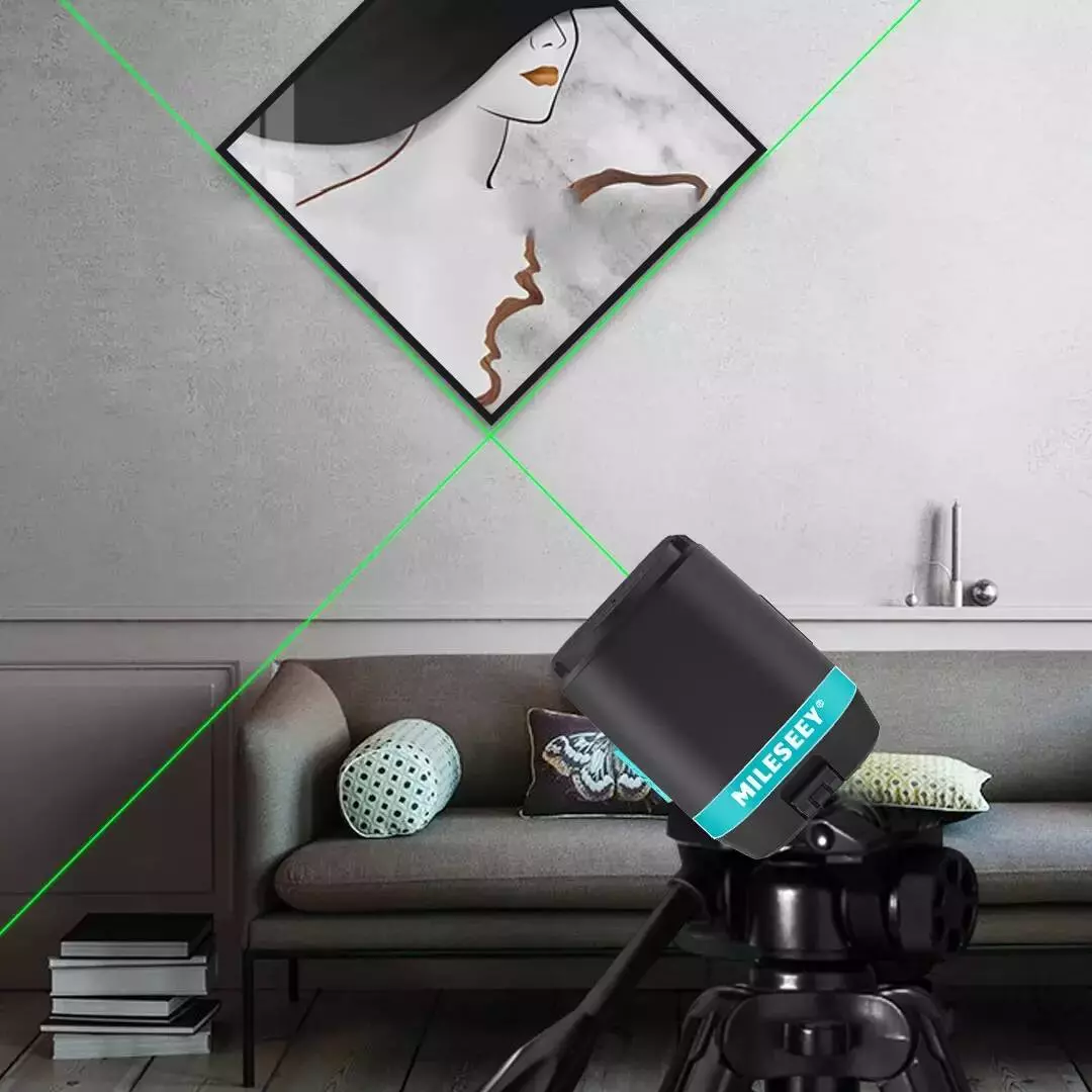 Лазерный уровень Xiaomi MILESEEY Green Light L62G (23 м) Gray (Серый)