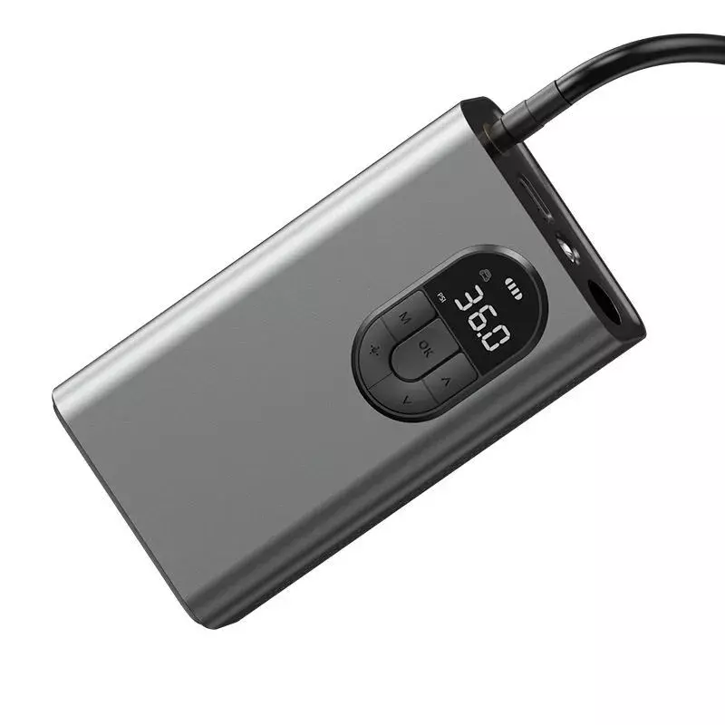 Автомобильный компрессор Baseus Energy Source Inflator Pump (CRCQB02-0A) Gray (Серый) Автомобильный компрессор Baseus Energy Source Inflator Pump (CRCQB02-0A) Gray (Серый)