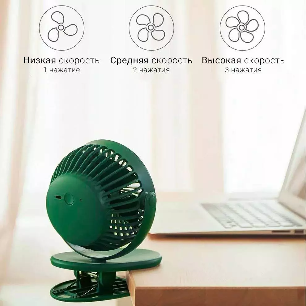 Настольный вентилятор Solove F3 Clip Nun - фото 3 Настольный вентилятор Solove F3 Clip Nun - фото 3