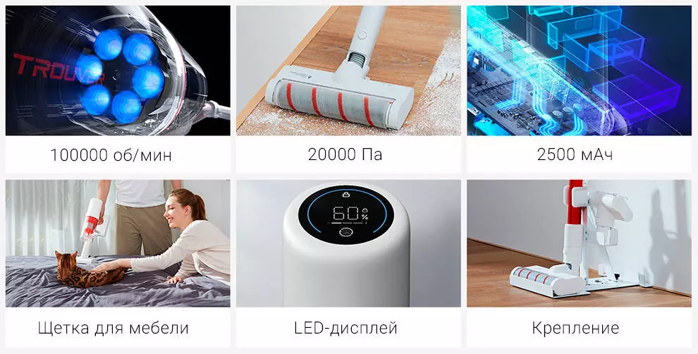 Пылесос Trouver Power 11 Cordless Vacuum Cleaner VPL4 - фото 2 Пылесос Trouver Power 11 Cordless Vacuum Cleaner VPL4 - фото 2