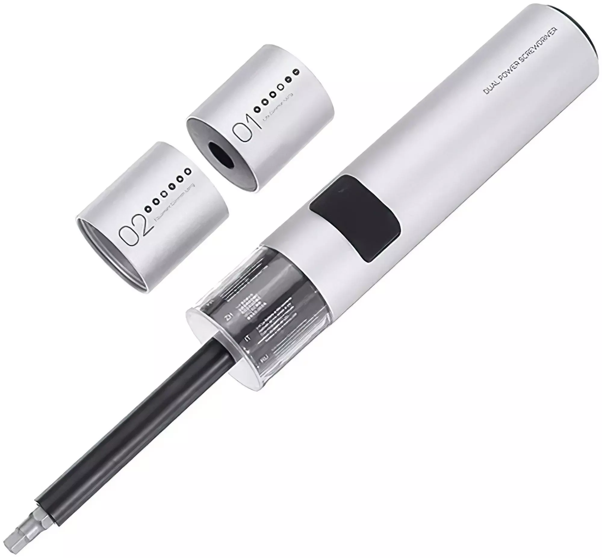 Аккумуляторная отвертка Wowstick SD 36-in-1 Screwdriver Set Silver (Серебристый) Аккумуляторная отвертка Wowstick SD 36-in-1 Screwdriver Set Silver (Серебристый)