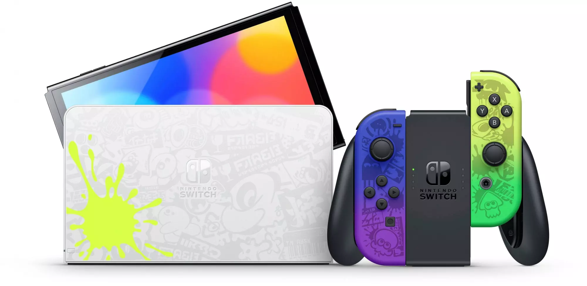 Игровая консоль Nintendo Switch OLED 64GB Splatoon HK Игровая консоль Nintendo Switch OLED 64GB Splatoon HK