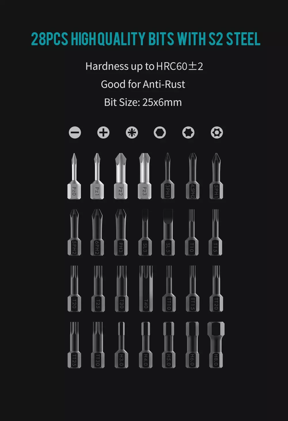 Набор отверток Xiaomi JimiHome Screwdriver 41 in 1 (JM-GNT41) - фото 4 Набор отверток Xiaomi JimiHome Screwdriver 41 in 1 (JM-GNT41) - фото 4