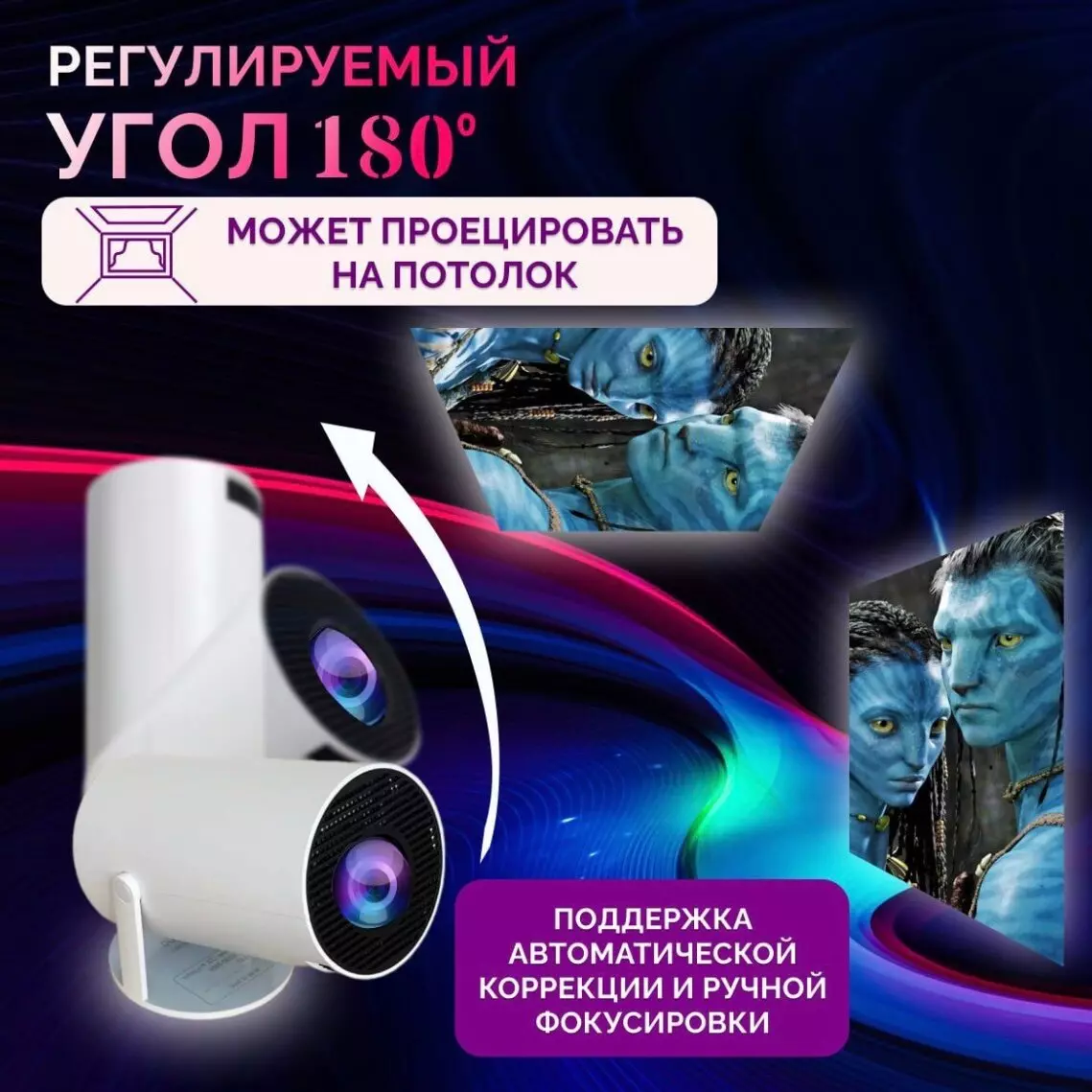 Проектор Xiaomi SEASE Projector-HY300 - фото 3 Проектор Xiaomi SEASE Projector-HY300 - фото 3
