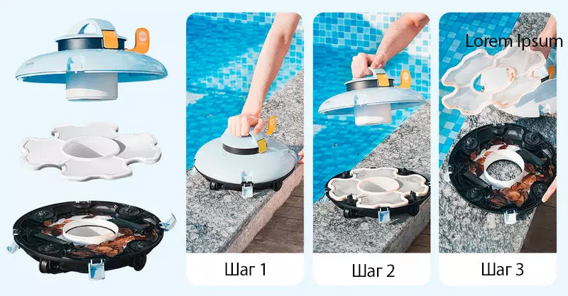 Робот-пылесос для бассейна Lydsto Robotic Pool Cleaner P1MINI - фото 3
