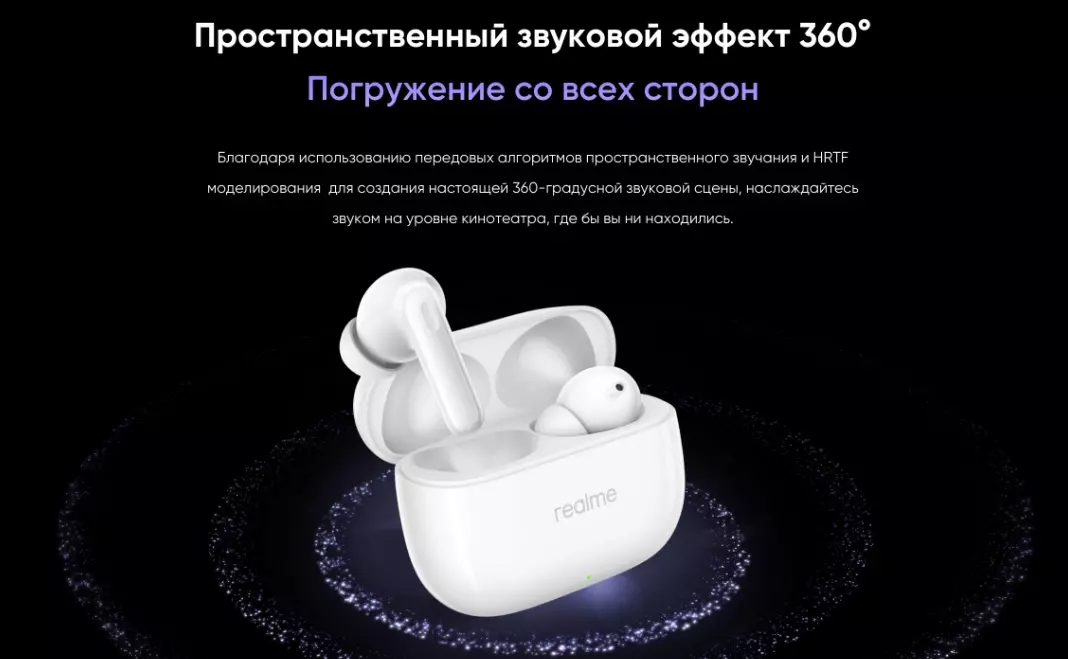 Беспроводные наушники Realme Buds T310 (RMA2303) - фото 7 Беспроводные наушники Realme Buds T310 (RMA2303) - фото 7