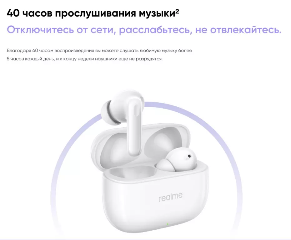 Беспроводные наушники Realme Buds T310 (RMA2303) - фото 9 Беспроводные наушники Realme Buds T310 (RMA2303) - фото 9