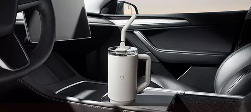 Термокружка Xiaomi Mijia Sippy Cup (MJXGB01RM) 1Л - фото 10