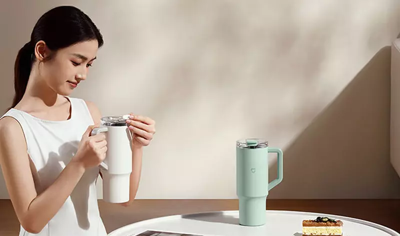 Термокружка Xiaomi Mijia Sippy Cup (MJXGB01RM) 1Л - фото 4