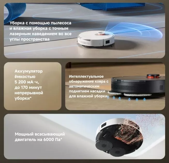 Робот-пылесос Xiaomi Robot Vacuum S20 Plus (B108GL) - фото 2