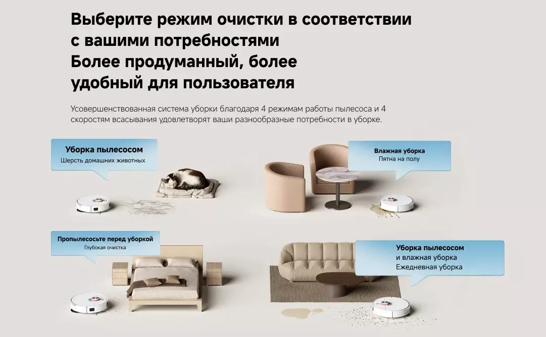 Робот-пылесос Xiaomi Robot Vacuum S20 Plus (B108GL) - фото 5