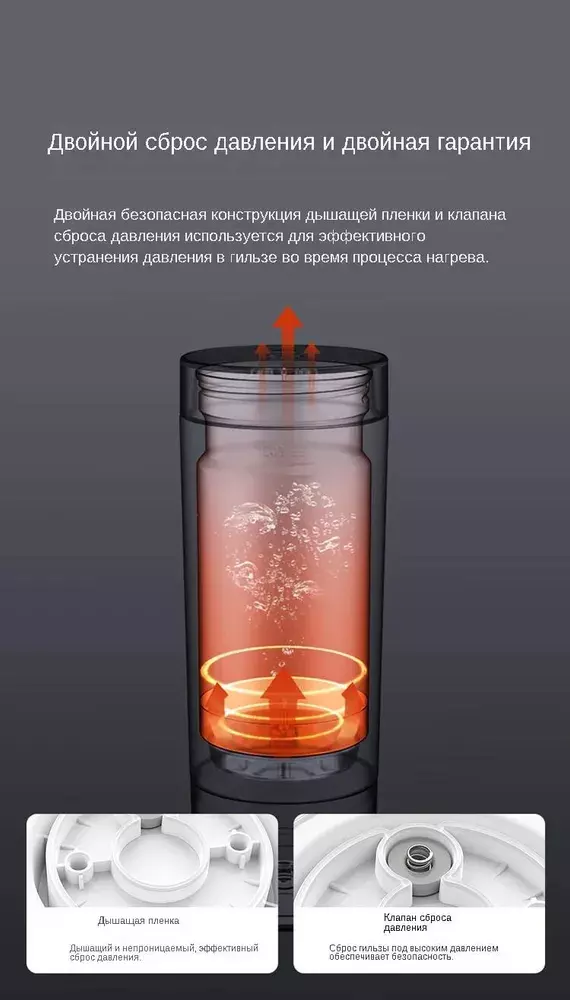Термос Xiaomi Mijia Portable Electric Cup 2 (MJDRB02PL) 350мл - фото 9 Термос Xiaomi Mijia Portable Electric Cup 2 (MJDRB02PL) 350мл - фото 9