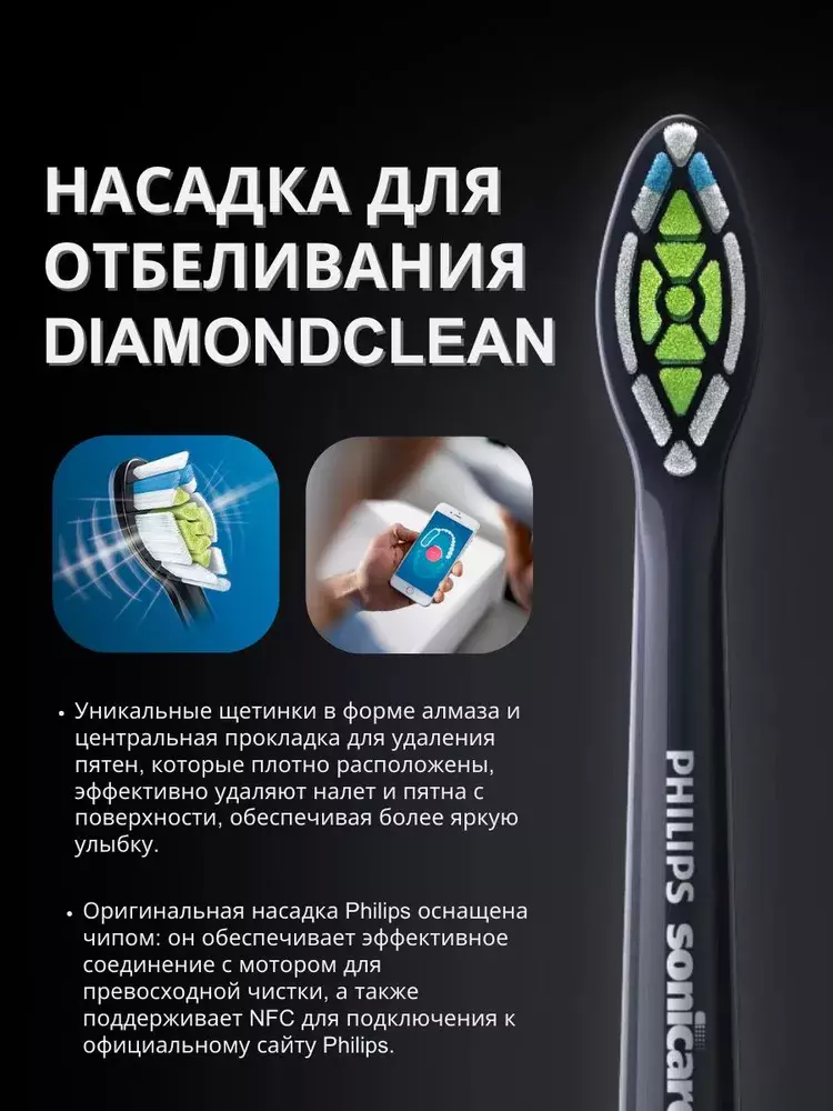 Ультразвуковая зубная щетка Philips Sonicare Diamond Clean (HX9350) - фото 5