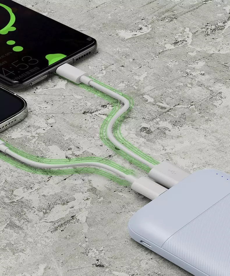 Внешний аккумулятор WEKOME WP-01 Power Bank 10000 mAh - фото 5 Внешний аккумулятор WEKOME WP-01 Power Bank 10000 mAh - фото 5