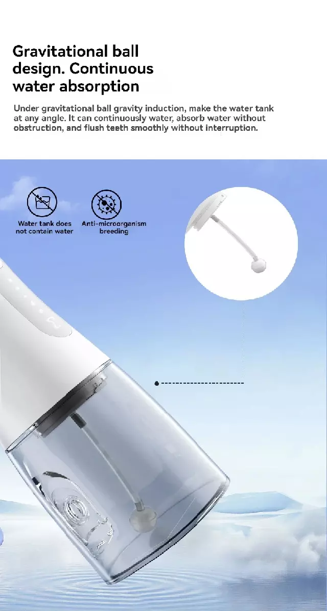 Ирригатор Xiaomi ENPULY Electric Teeth Flosser Smoked W1 Plus - фото 3