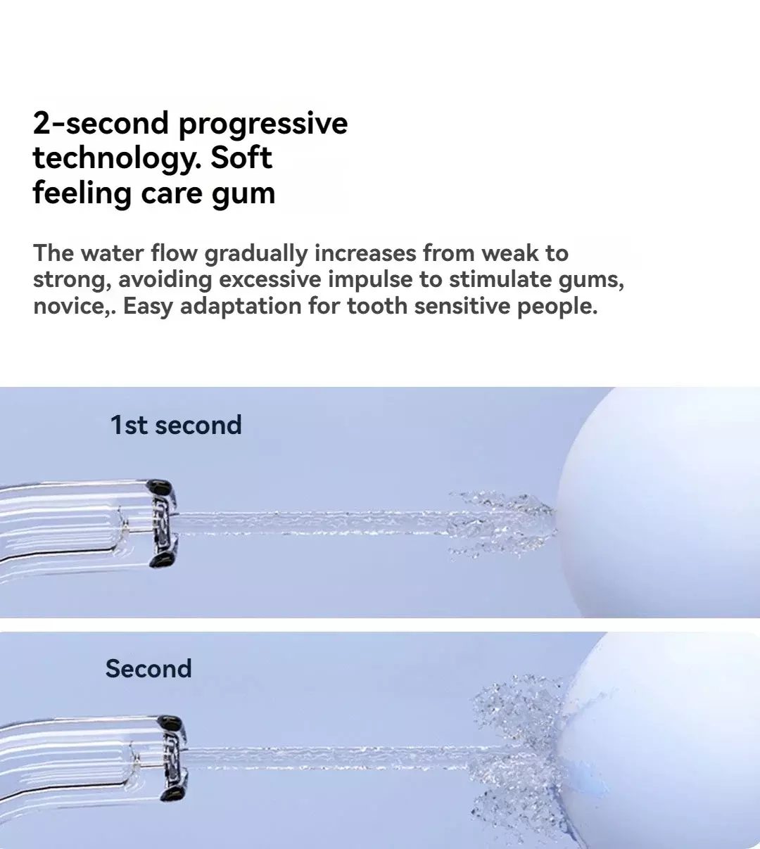 Ирригатор Xiaomi ENPULY Electric Teeth Flosser Smoked W1 Plus - фото 6