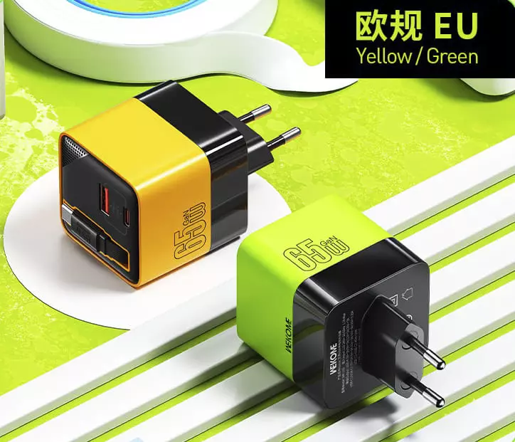 Сетевое зарядное устройство GaN 65W WEKOME WP-U39 - фото 8 Сетевое зарядное устройство GaN 65W WEKOME WP-U39 - фото 8