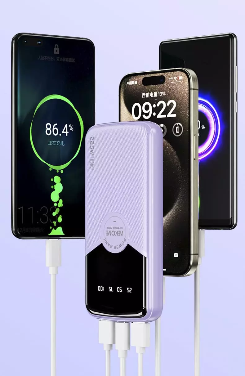 Внешний аккумулятор WEKOME WP-43 Power Bank 10000 mAh - фото 5 Внешний аккумулятор WEKOME WP-43 Power Bank 10000 mAh - фото 5