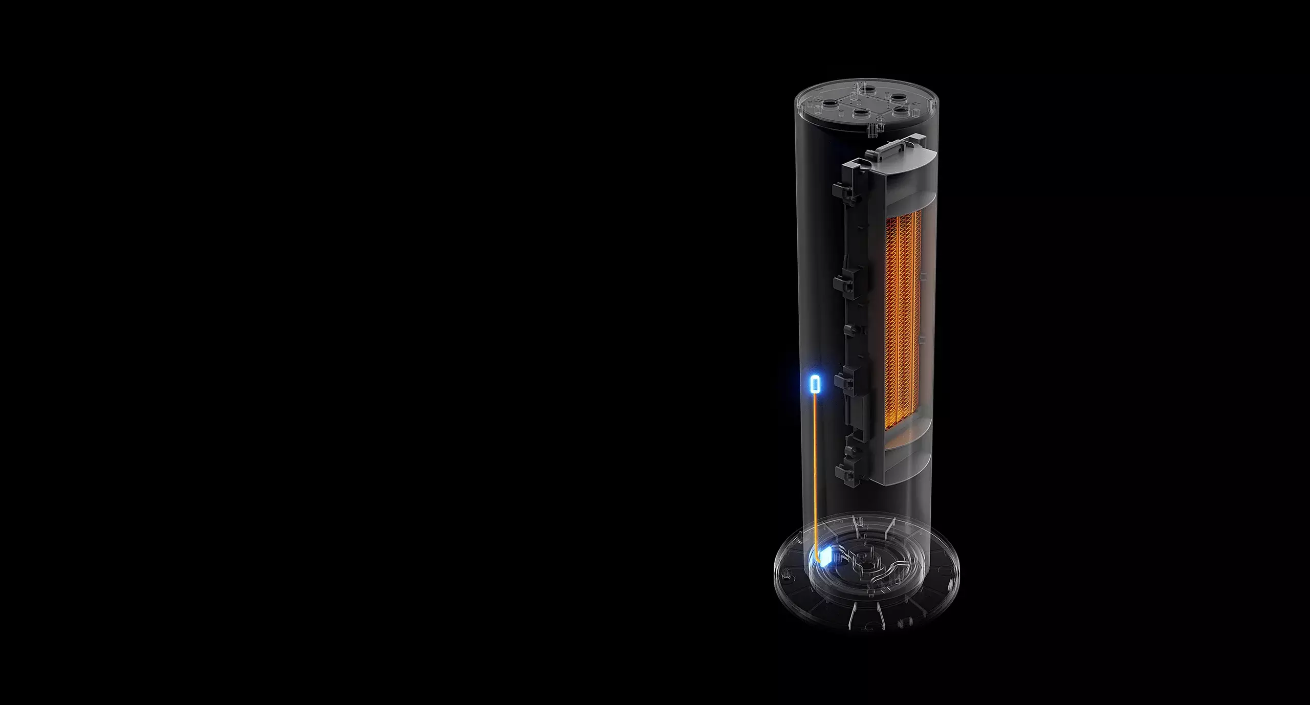 Умный вертикальный обогреватель Xiaomi Mijia vertical heater Lite 2000W (LSNFJ02LX) - фото 4 Умный вертикальный обогреватель Xiaomi Mijia vertical heater Lite 2000W (LSNFJ02LX) - фото 4