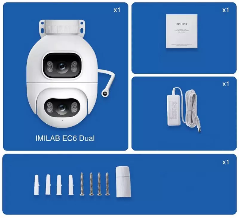 IP камера Xiaomi IMILAB EC6 Dual Outdoor Security Camera (CMSXJ68A) E2 - фото 9