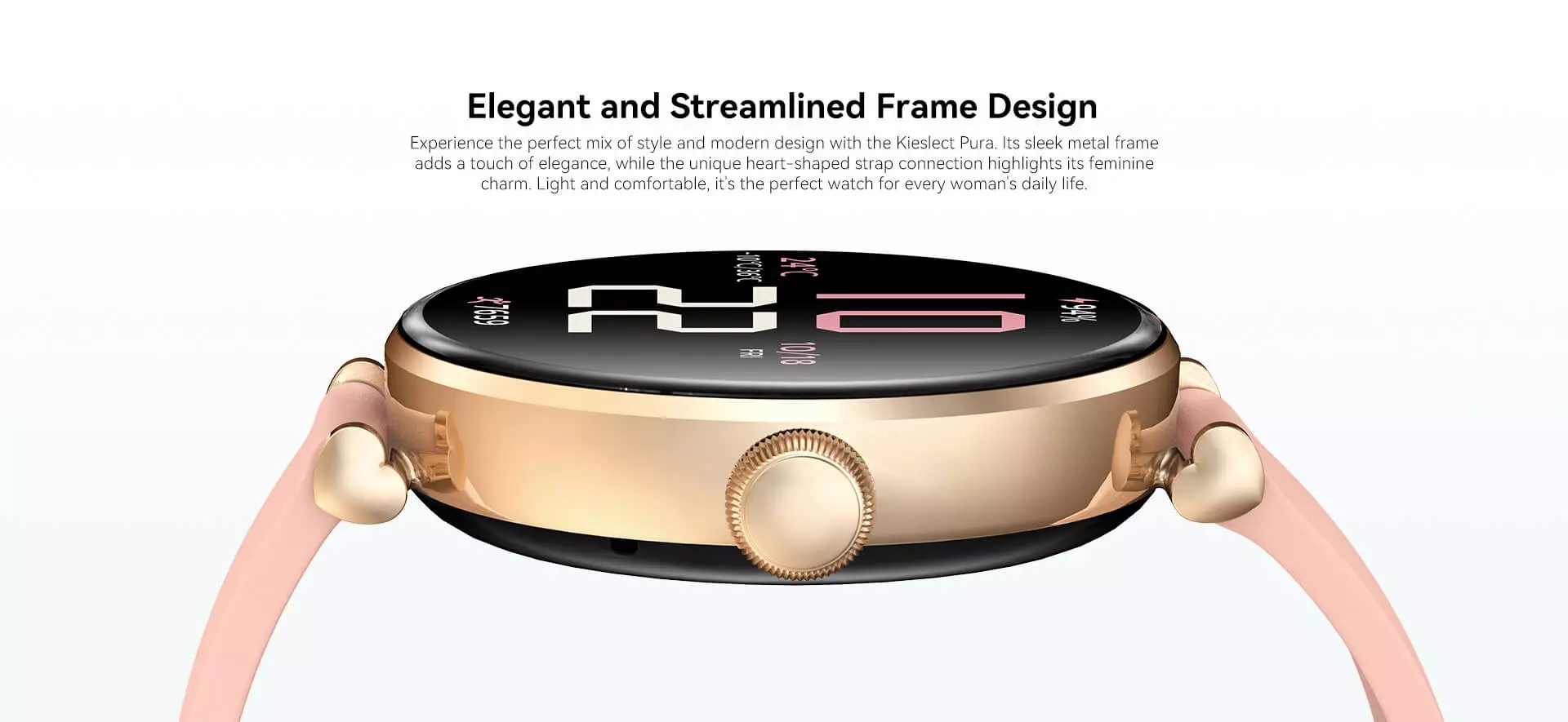 Умные часы Kieslect Lady Smart Watch Pura (YFT2119EU) - фото 2 Умные часы Kieslect Lady Smart Watch Pura (YFT2119EU) - фото 2