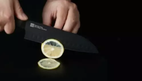 Набор ножей X50 Cr Mo V 15 Huo Hou Heat Cool Black Non-stick Knife Set (4 ножа + подставка) - фото 10 Набор ножей X50 Cr Mo V 15 Huo Hou Heat Cool Black Non-stick Knife Set (4 ножа + подставка) - фото 10