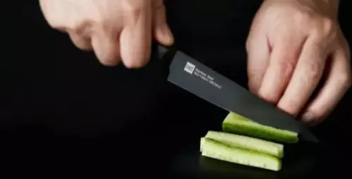 Набор ножей X50 Cr Mo V 15 Huo Hou Heat Cool Black Non-stick Knife Set (4 ножа + подставка) - фото 9 Набор ножей X50 Cr Mo V 15 Huo Hou Heat Cool Black Non-stick Knife Set (4 ножа + подставка) - фото 9