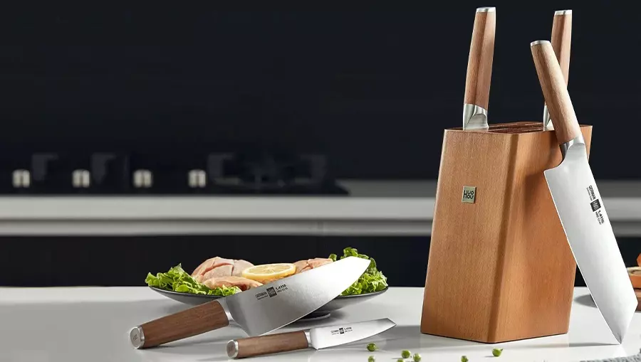 Купить Набор кухонных ножей HuoHou Molybdenum Vanadium Steel Kitchen Knife Set - фото 1 Купить Набор кухонных ножей HuoHou Molybdenum Vanadium Steel Kitchen Knife Set - фото 1