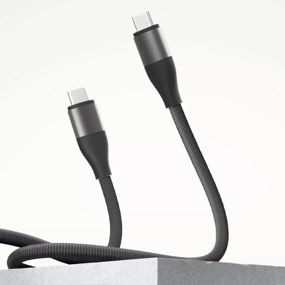 Купить Высокоскоростной кабель для передачи данных Xiaomi Dual Type-C 6A 1m (XMAC1CYM) - фото 1