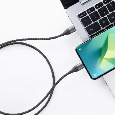 Высокоскоростной кабель для передачи данных Xiaomi Dual Type-C 6A 1m (XMAC1CYM) - фото 2