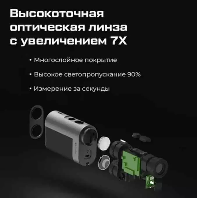 Телескопический лазерный дальномер ProTap 1000м PRTLRTO1 - фото 3 Телескопический лазерный дальномер ProTap 1000м PRTLRTO1 - фото 3