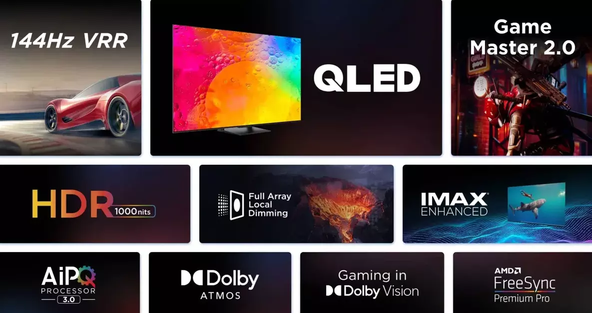 Телевизор TCL TV 55" C745 240HZ 4K QLED - фото 2 Телевизор TCL TV 55" C745 240HZ 4K QLED - фото 2