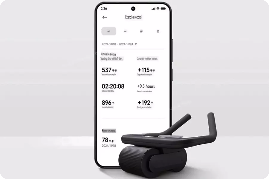 Умное колесо для брюшного пресса Xiaomi Mijia Smart Abdominal Wheel (MJJFL01YM) - фото 7 Умное колесо для брюшного пресса Xiaomi Mijia Smart Abdominal Wheel (MJJFL01YM) - фото 7