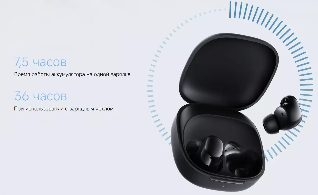 Беспроводные наушники Xiaomi Redmi Buds SE - фото 5 Беспроводные наушники Xiaomi Redmi Buds SE - фото 5