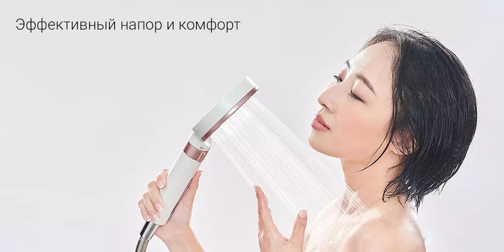 Насадка- лейка для душа Xiaomi Dabai (DXHS004-5) (в подарочной упаковке+ сменный фильтр 2 шт) - фото 4 Насадка- лейка для душа Xiaomi Dabai (DXHS004-5) (в подарочной упаковке+ сменный фильтр 2 шт) - фото 4