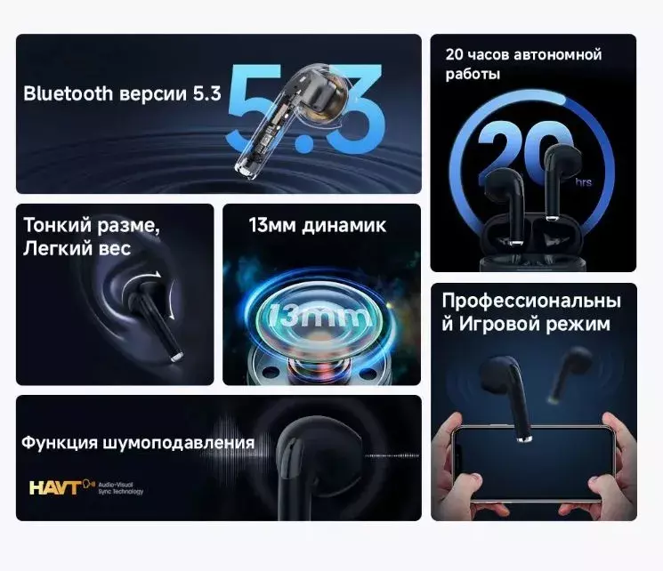 Безпроводные наушники Haylou True Wireless Earbuds X1C - фото 12