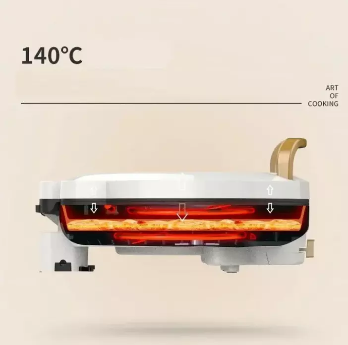 Пиццамейкер-гриль Liven LR-J2916A 1500W (30 см) - фото 3 Пиццамейкер-гриль Liven LR-J2916A 1500W (30 см) - фото 3