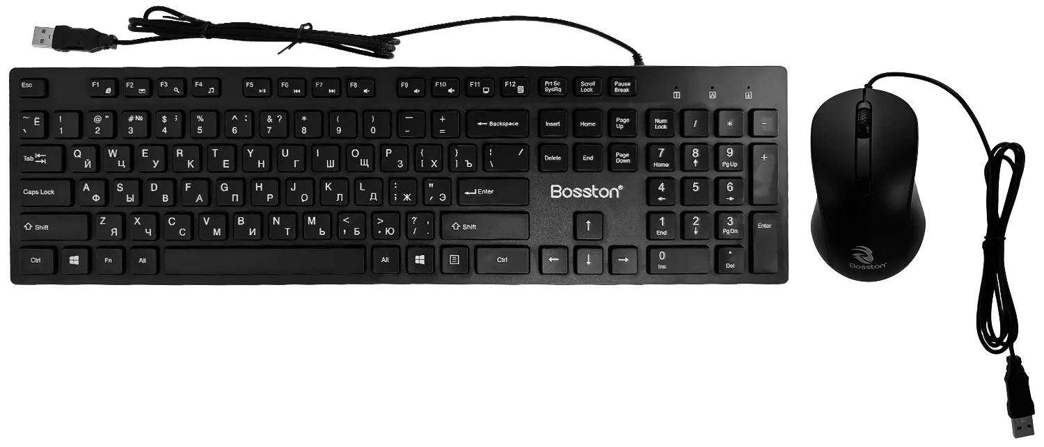 Купить Проводная игровая клавиатура и мышка Bosston D8200 (Русские буквы) - фото 1 Купить Проводная игровая клавиатура и мышка Bosston D8200 (Русские буквы) - фото 1