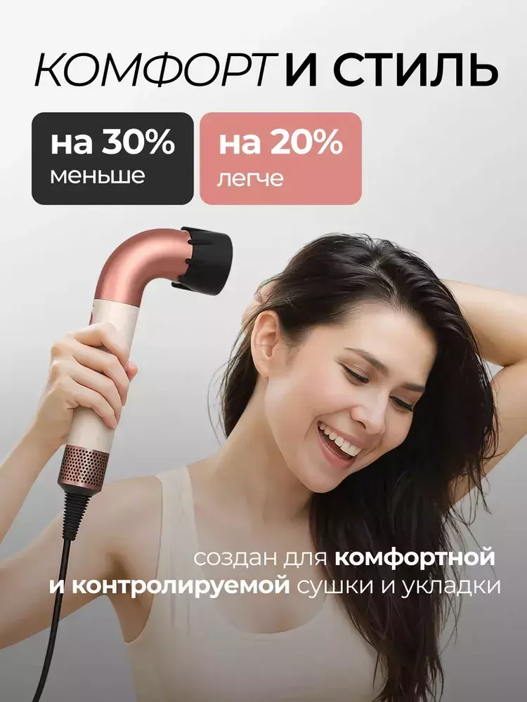 Фен для волос Beheart Hair Dryer X11 PRO (6 насадок) - фото 2 Фен для волос Beheart Hair Dryer X11 PRO (6 насадок) - фото 2