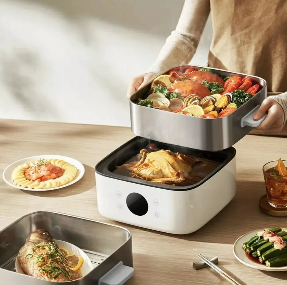 Пapовapкa Xiaomi Mijia Multifunctional Electric Steamer S1 (MES03) 13L - фото 10 Пapовapкa Xiaomi Mijia Multifunctional Electric Steamer S1 (MES03) 13L - фото 10