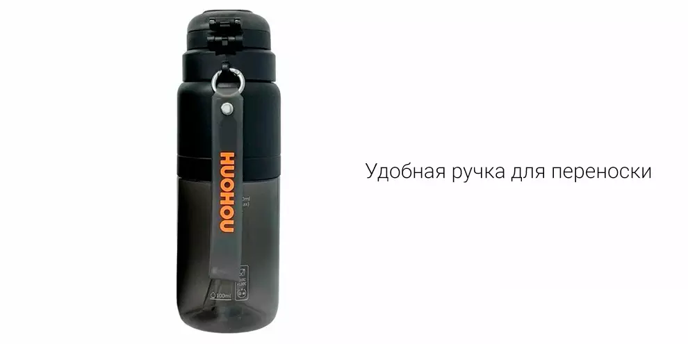 Бутылка для холодных напитков Xiaomi HuoHou Sports Cup 750ml (HU0299) - фото 4 Бутылка для холодных напитков Xiaomi HuoHou Sports Cup 750ml (HU0299) - фото 4