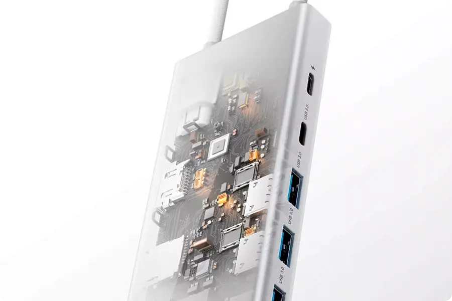 USB-C разветвитель Xiaomi 10-in-1 Docking Station (XMTIO01YM) - фото 9