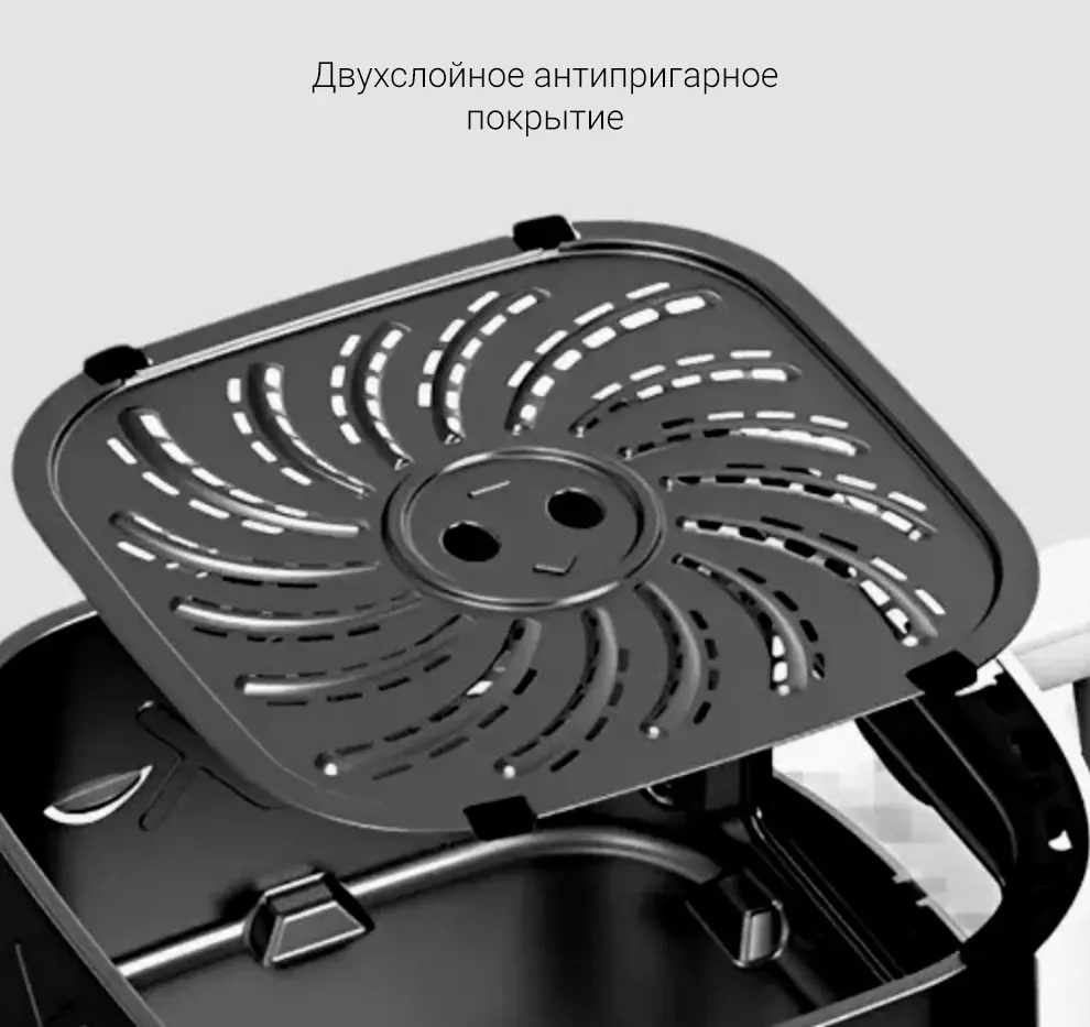 Аэрогриль BEHEART Smart Air Fryer 6L (AF-E6003-AS) - фото 5