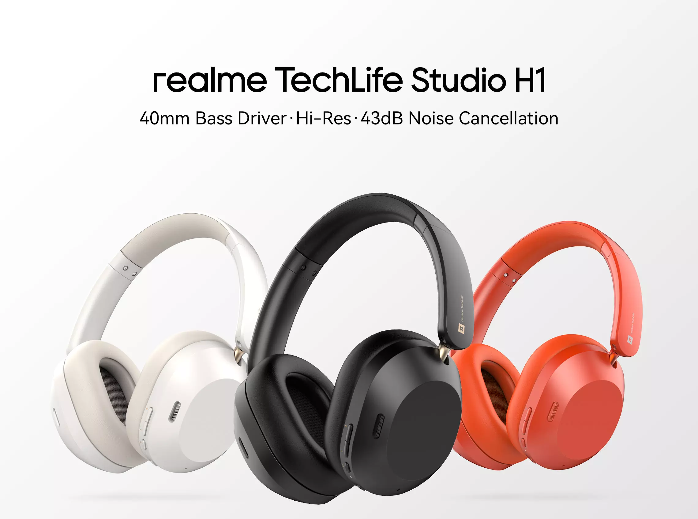 Купить Беспроводные наушники Realme Techlife Studio H1 - фото 1 Купить Беспроводные наушники Realme Techlife Studio H1 - фото 1