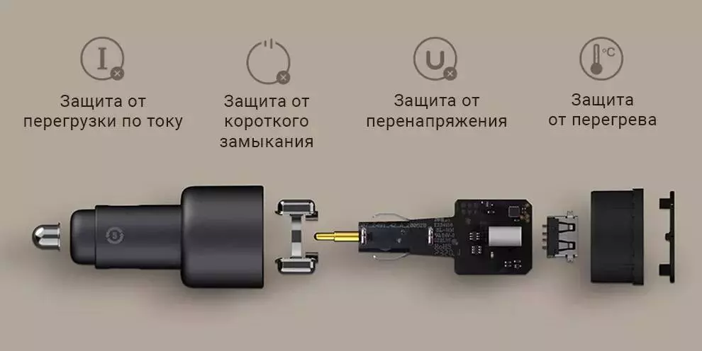 Автомобильное зарядное устройство Xiaomi Car Charger А1С 100W + кабель USB-C-Type-C (CC07ZM) - фото 5 Автомобильное зарядное устройство Xiaomi Car Charger А1С 100W + кабель USB-C-Type-C (CC07ZM) - фото 5