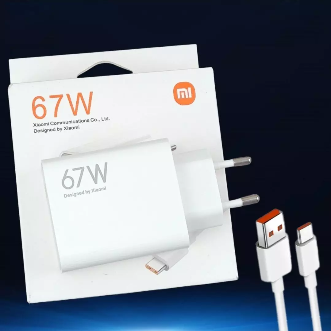 Купить Сетевое зарядное устройство Xiaomi 67W с кабелем (MDY-12-EH) - фото 1 Купить Сетевое зарядное устройство Xiaomi 67W с кабелем (MDY-12-EH) - фото 1
