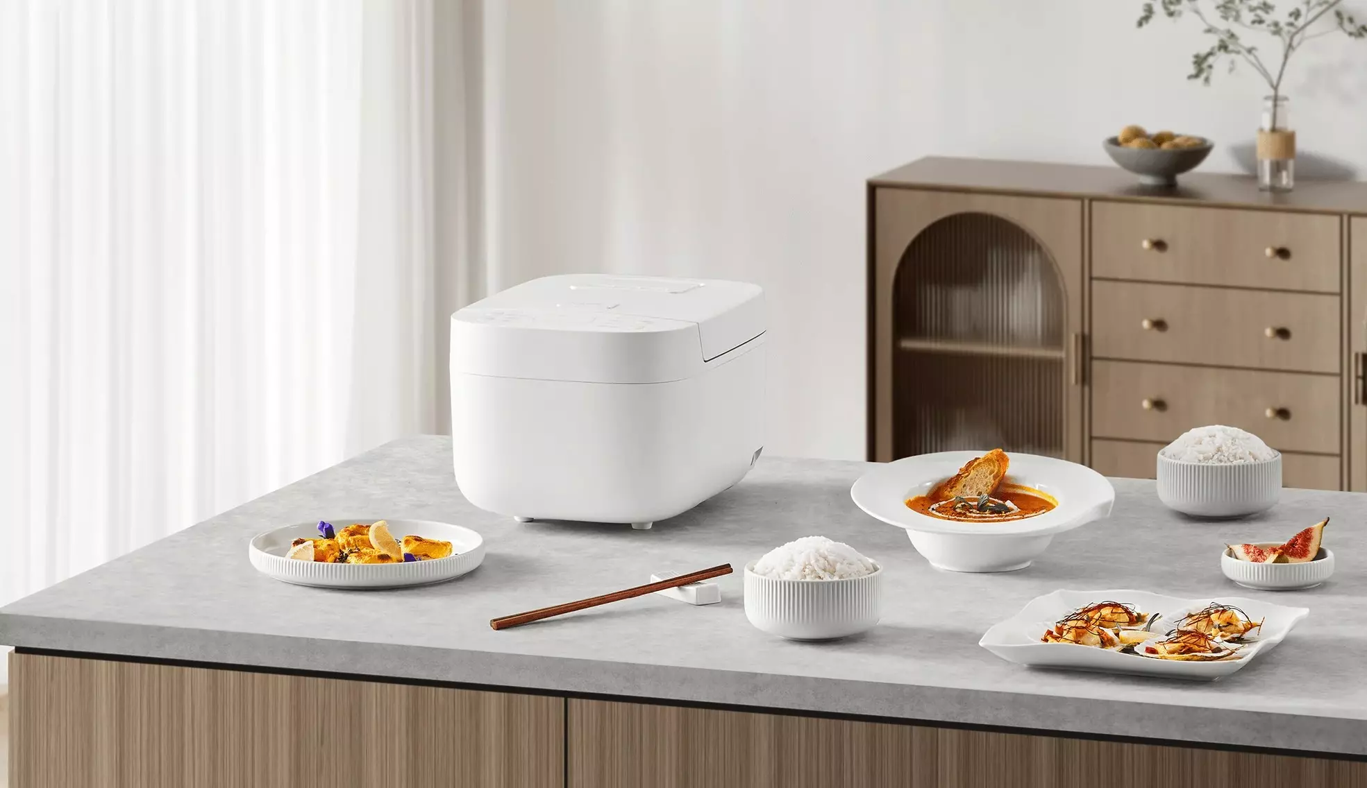 Мультиварка Xiaomi Smart Multifunctional Rice Cooker 3L MFB120A-1 (BHR7919EU) - фото 5